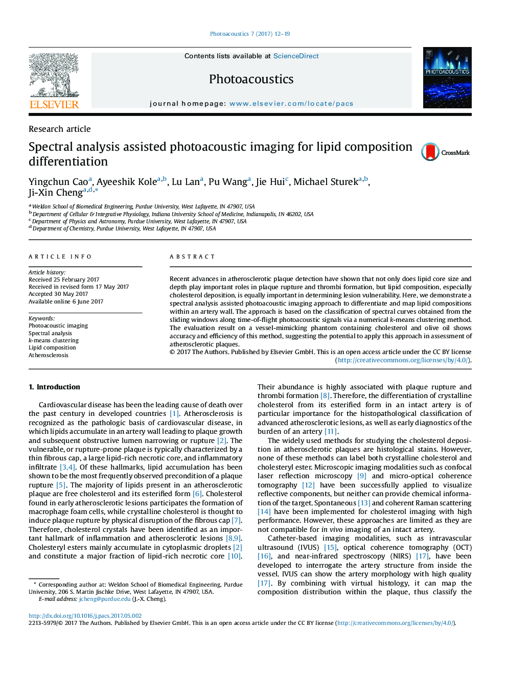 Spectral analysis assisted photoacoustic imaging for lipid composition differentiation