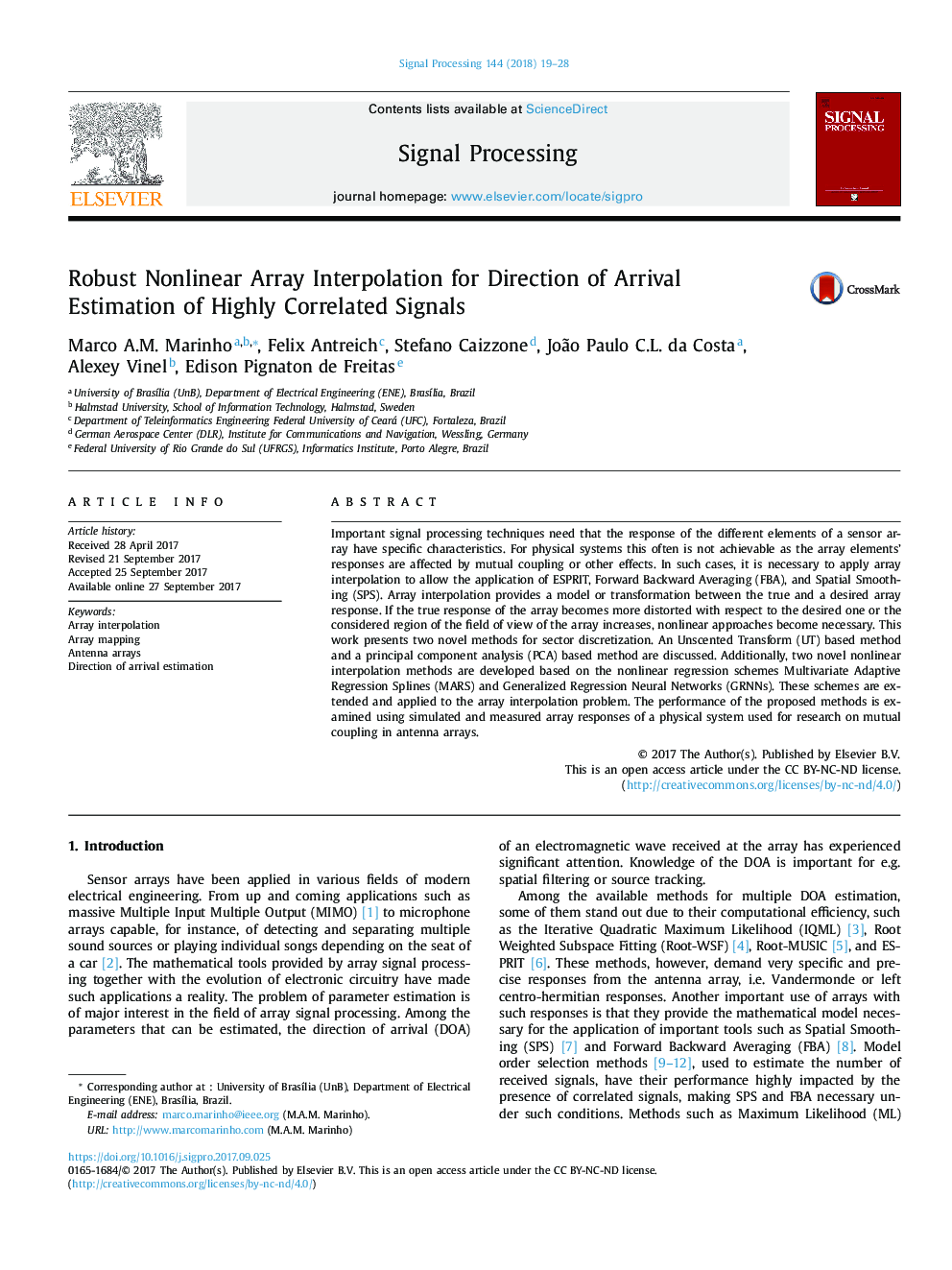 Robust Nonlinear Array Interpolation for Direction of Arrival Estimation of Highly Correlated Signals