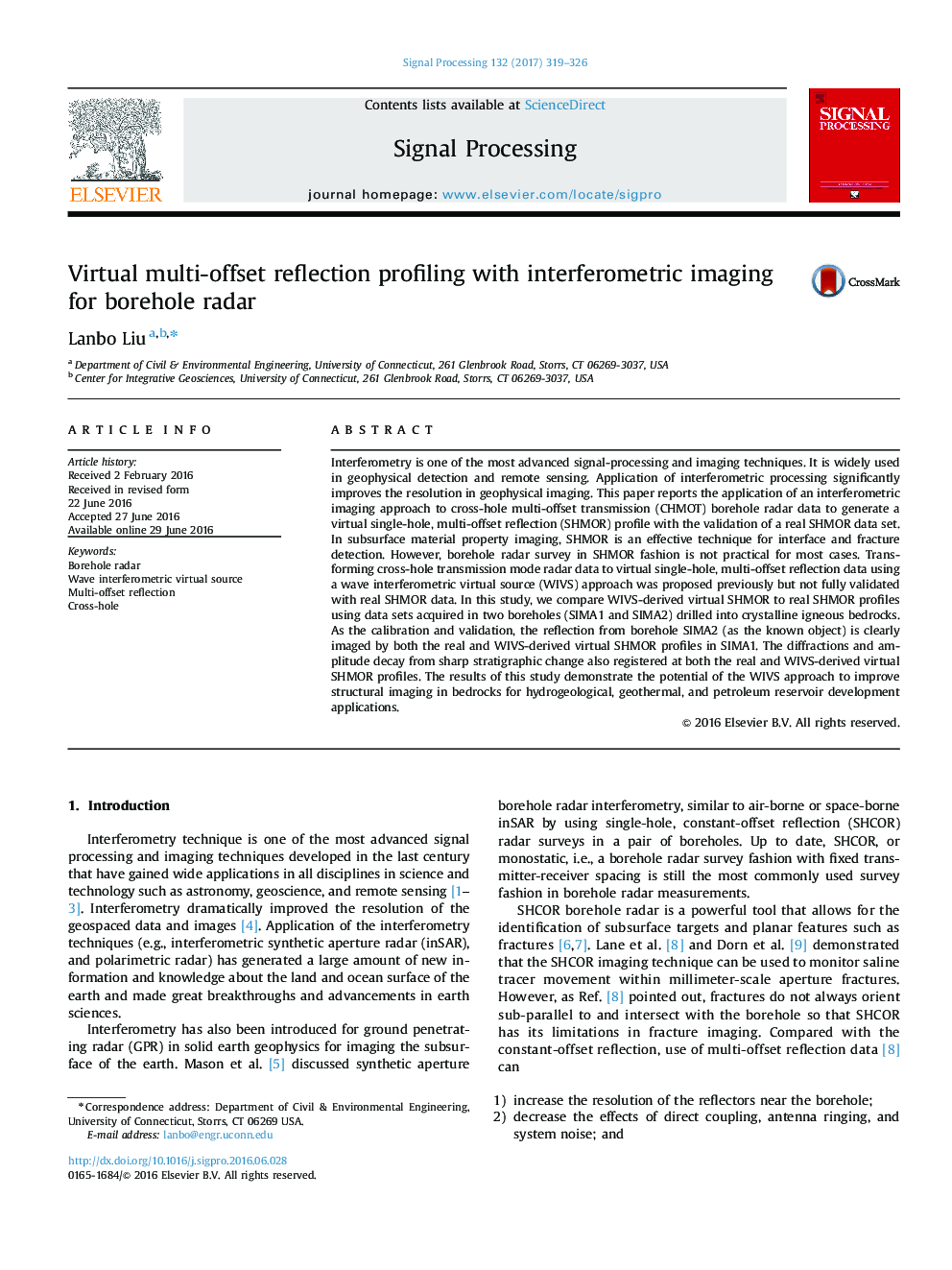 Virtual multi-offset reflection profiling with interferometric imaging for borehole radar