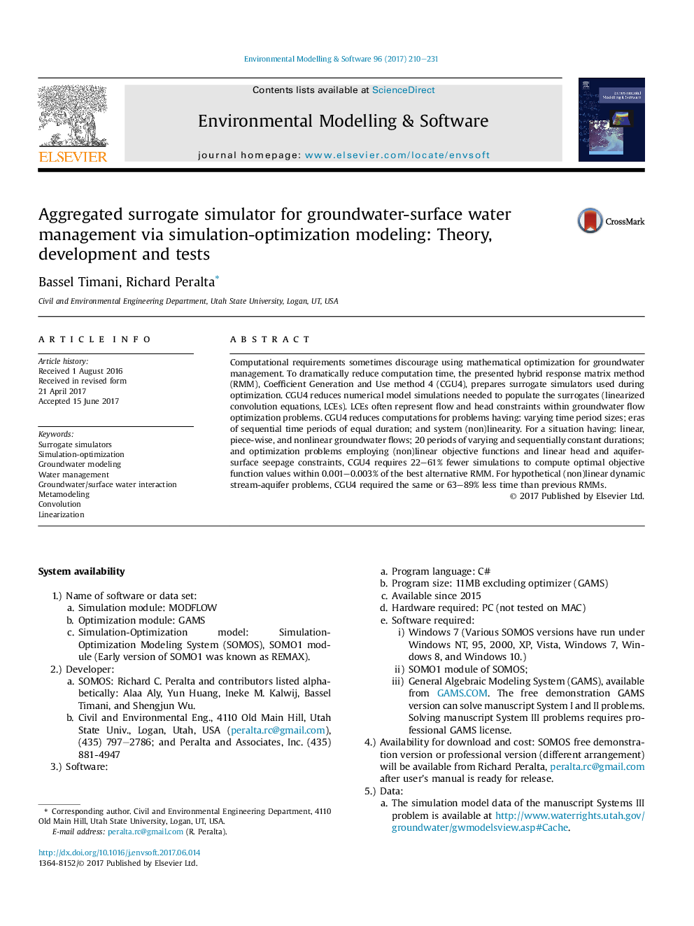 Aggregated surrogate simulator for groundwater-surface water management via simulation-optimization modeling: Theory, development and tests