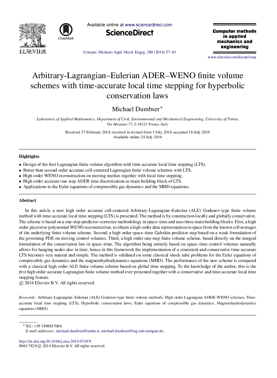 Arbitrary-Lagrangian–Eulerian ADER–WENO finite volume schemes with time-accurate local time stepping for hyperbolic conservation laws