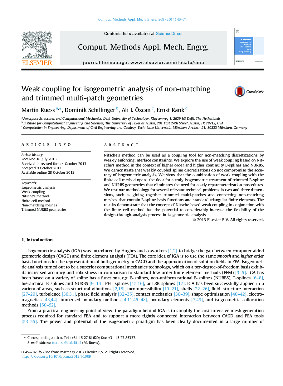 Weak coupling for isogeometric analysis of non-matching and trimmed multi-patch geometries