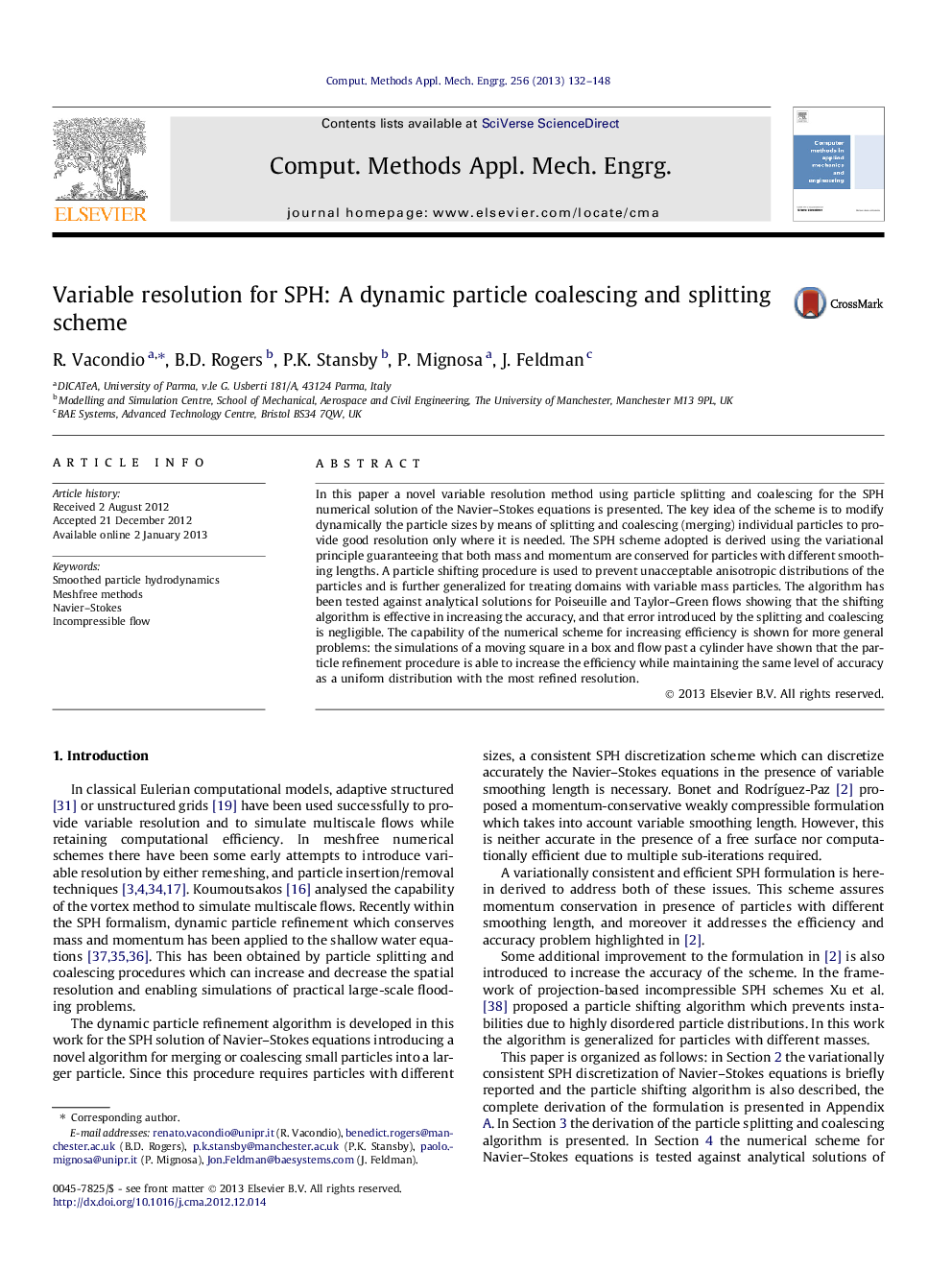 Variable resolution for SPH: A dynamic particle coalescing and splitting scheme