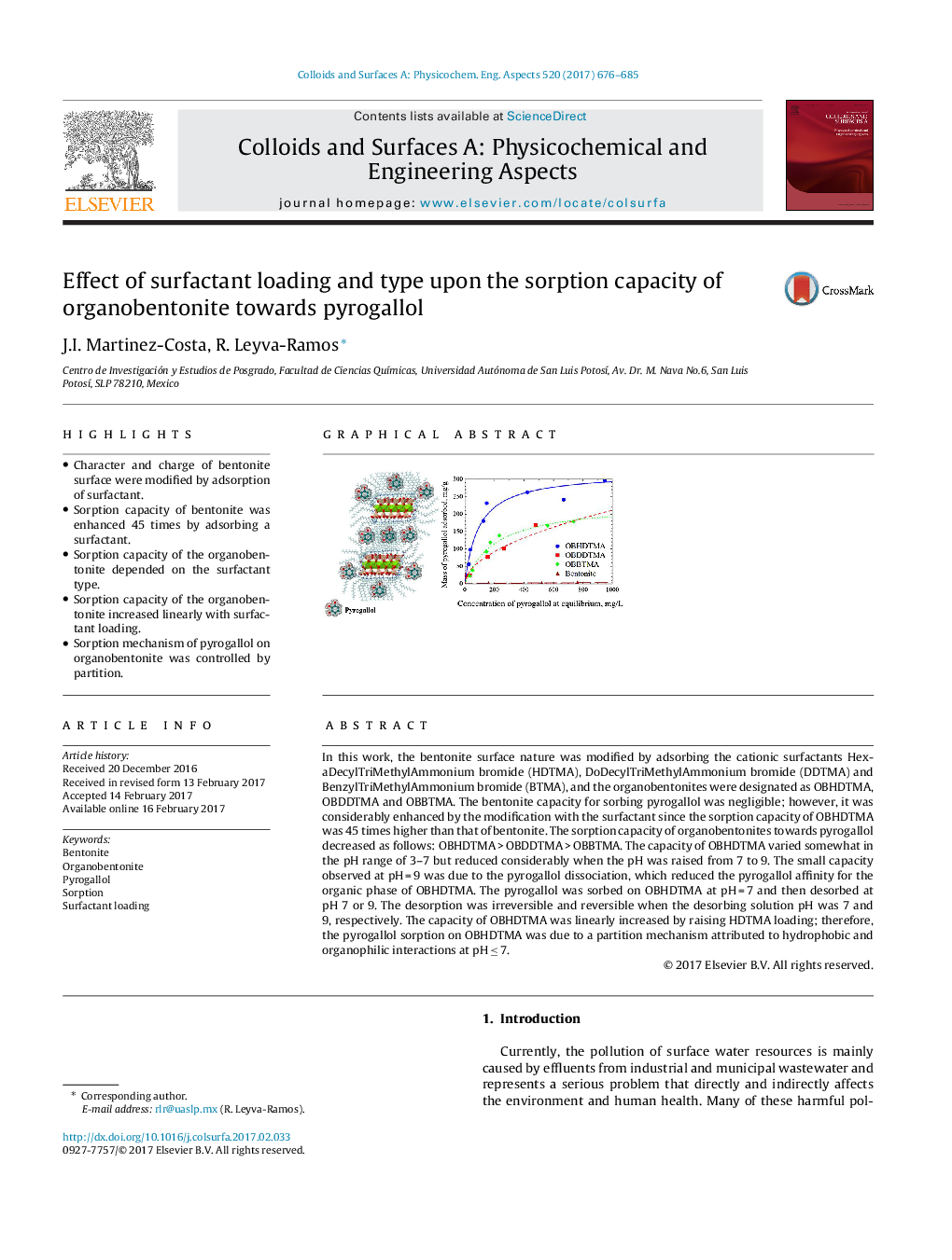 اثر بارگذاری و نوع سورفاکتانت بر ظرفیت جذب ارگانو بنتونیت نسبت به پریگلولول 