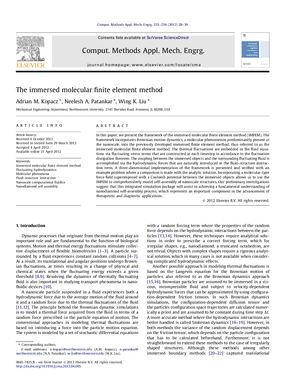 The immersed molecular finite element method