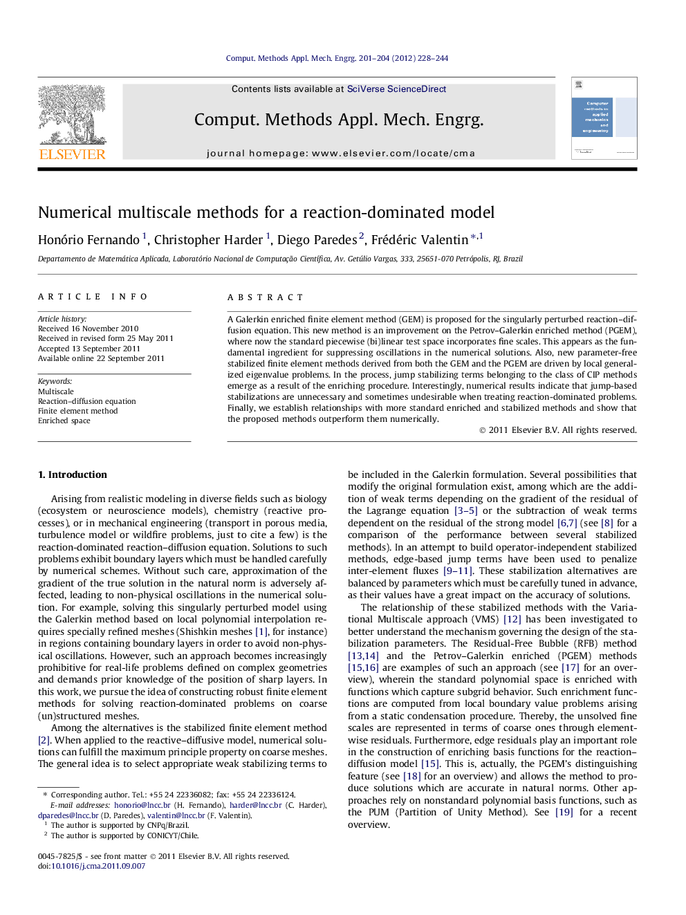 Numerical multiscale methods for a reaction-dominated model