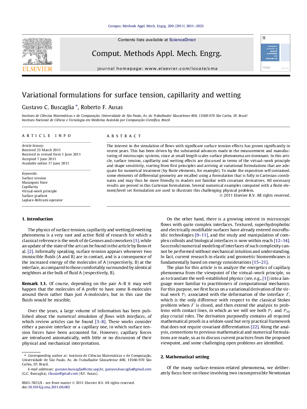 Variational formulations for surface tension, capillarity and wetting