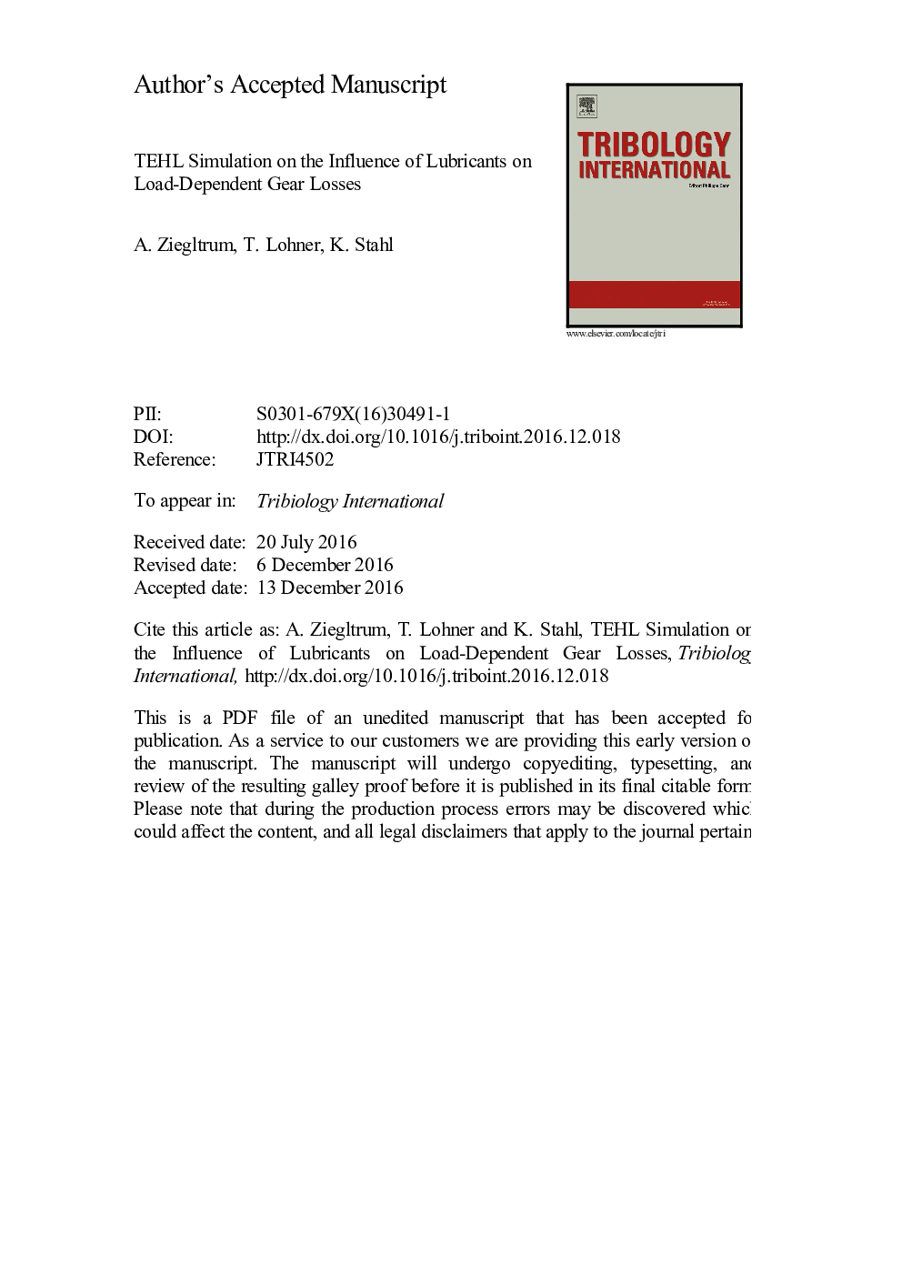 TEHL simulation on the influence of lubricants on load-dependent gear losses