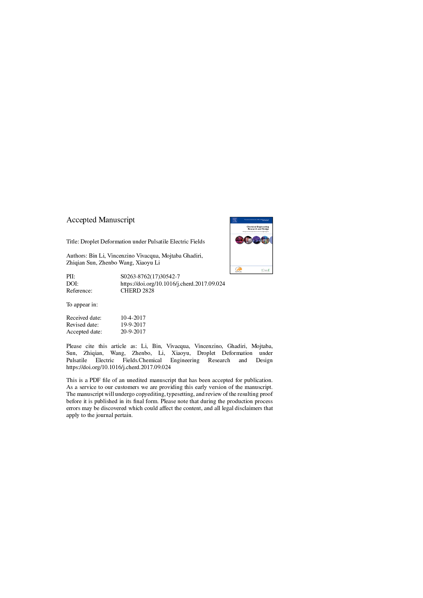 Droplet deformation under pulsatile electric fields