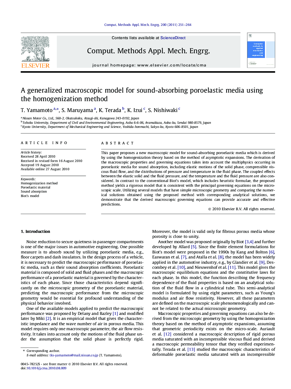 A generalized macroscopic model for sound-absorbing poroelastic media using the homogenization method