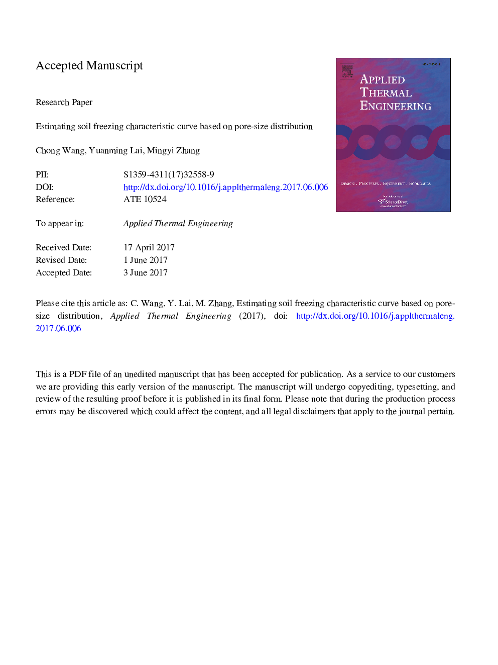 Estimating soil freezing characteristic curve based on pore-size distribution