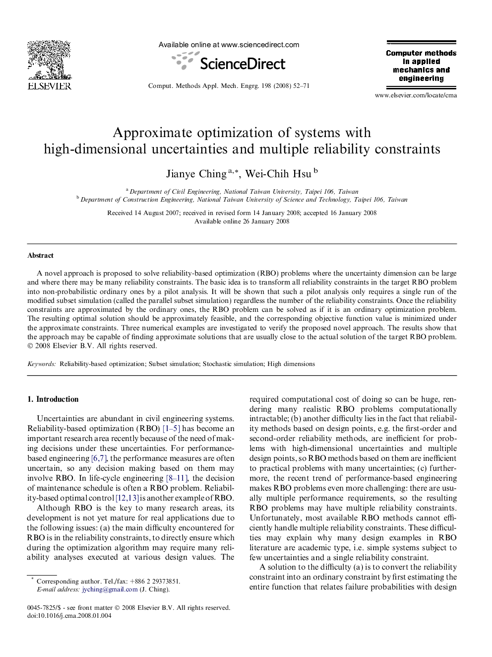 Approximate optimization of systems with high-dimensional uncertainties and multiple reliability constraints