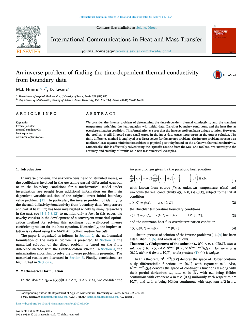 An inverse problem of finding the time-dependent thermal conductivity from boundary data