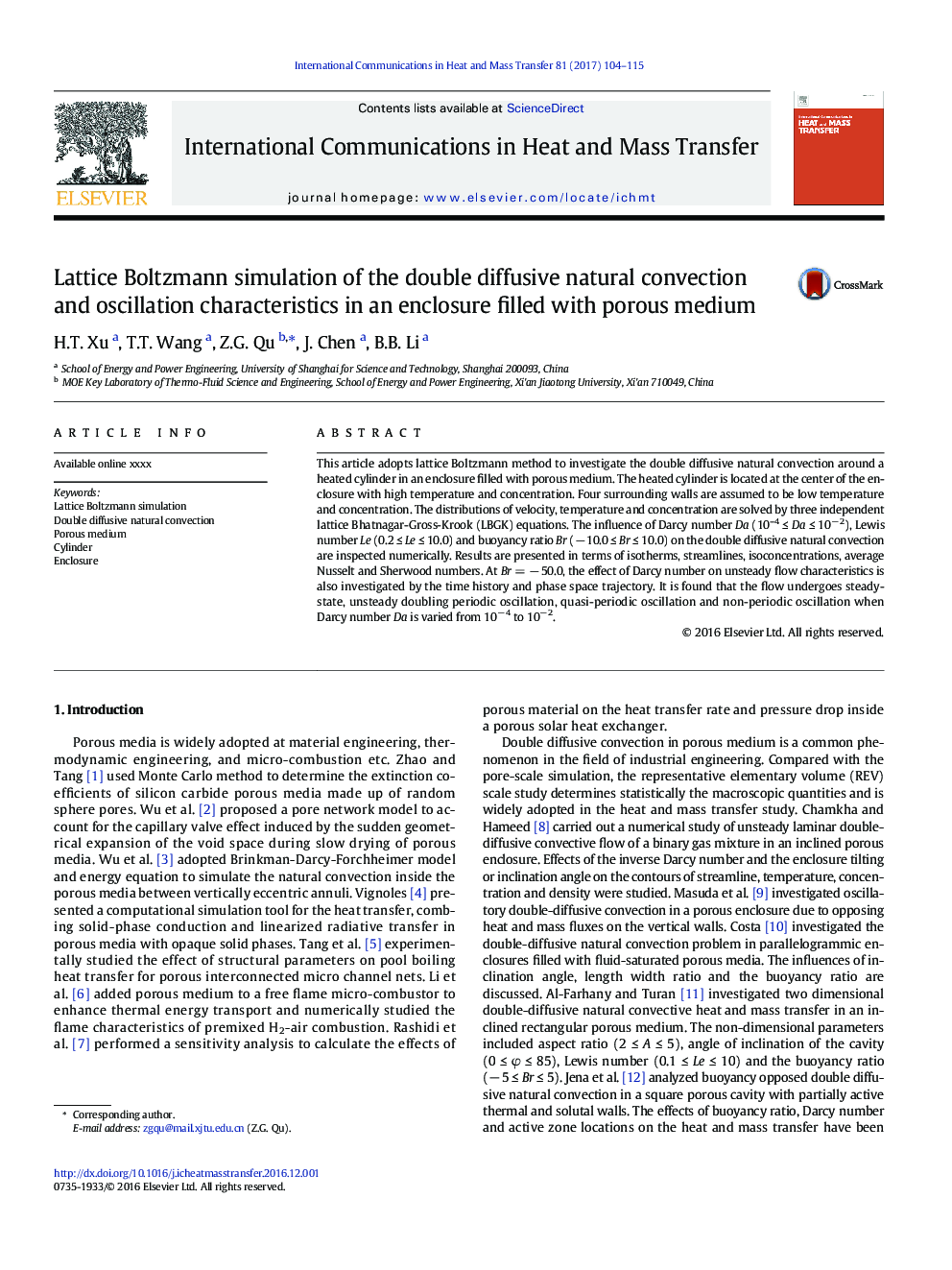 Lattice Boltzmann simulation of the double diffusive natural convection and oscillation characteristics in an enclosure filled with porous medium