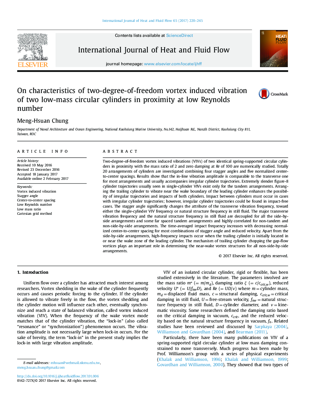 On characteristics of two-degree-of-freedom vortex induced vibration of two low-mass circular cylinders in proximity at low Reynolds number