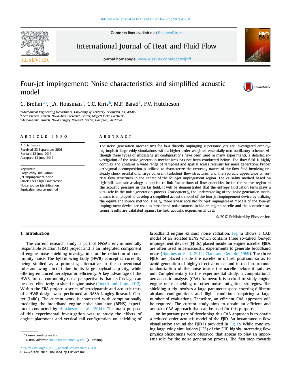 Four-jet impingement: Noise characteristics and simplified acoustic model