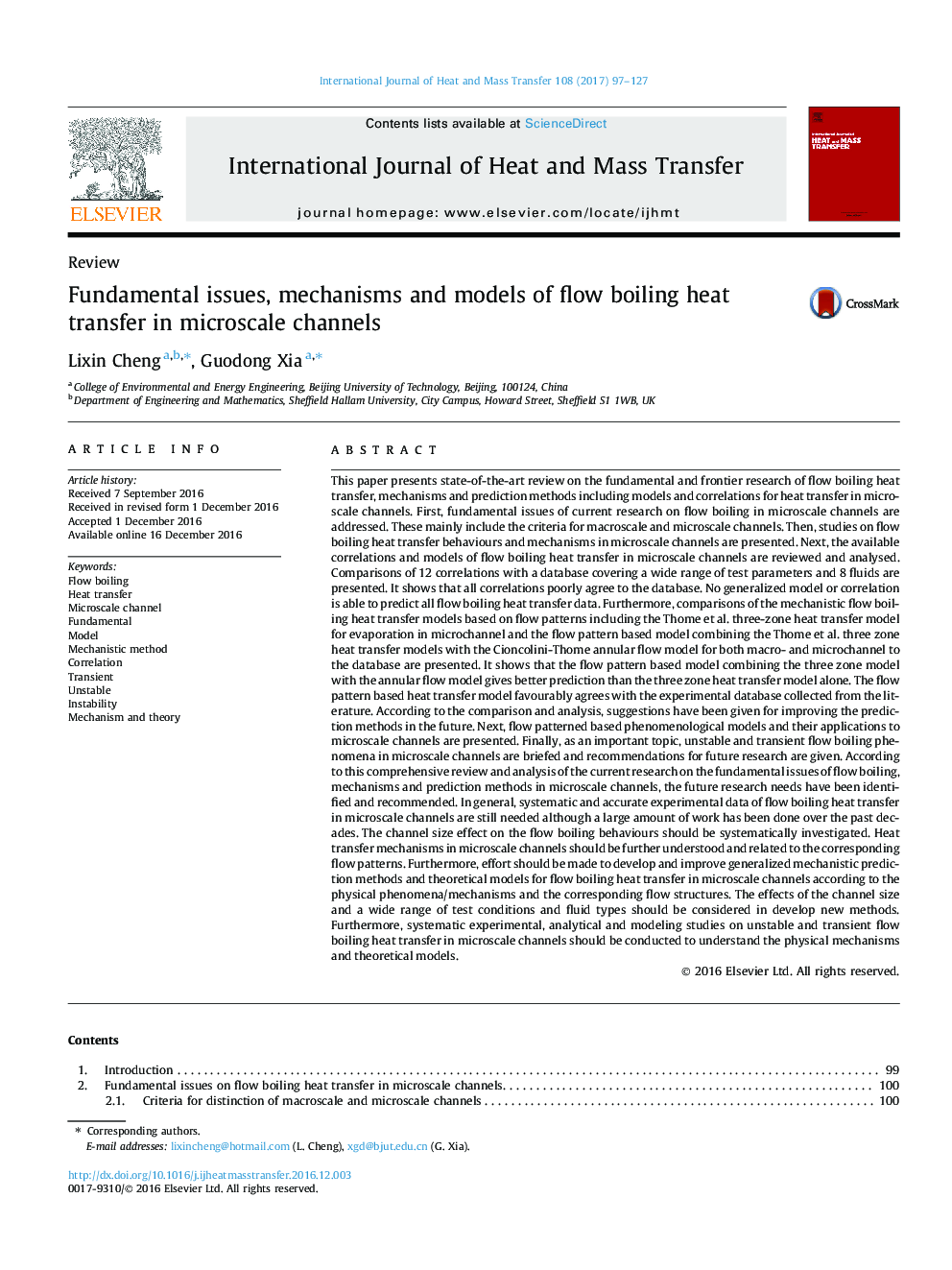 Fundamental issues, mechanisms and models of flow boiling heat transfer in microscale channels