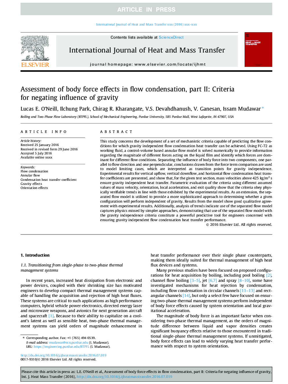 Assessment of body force effects in flow condensation, part II: Criteria for negating influence of gravity