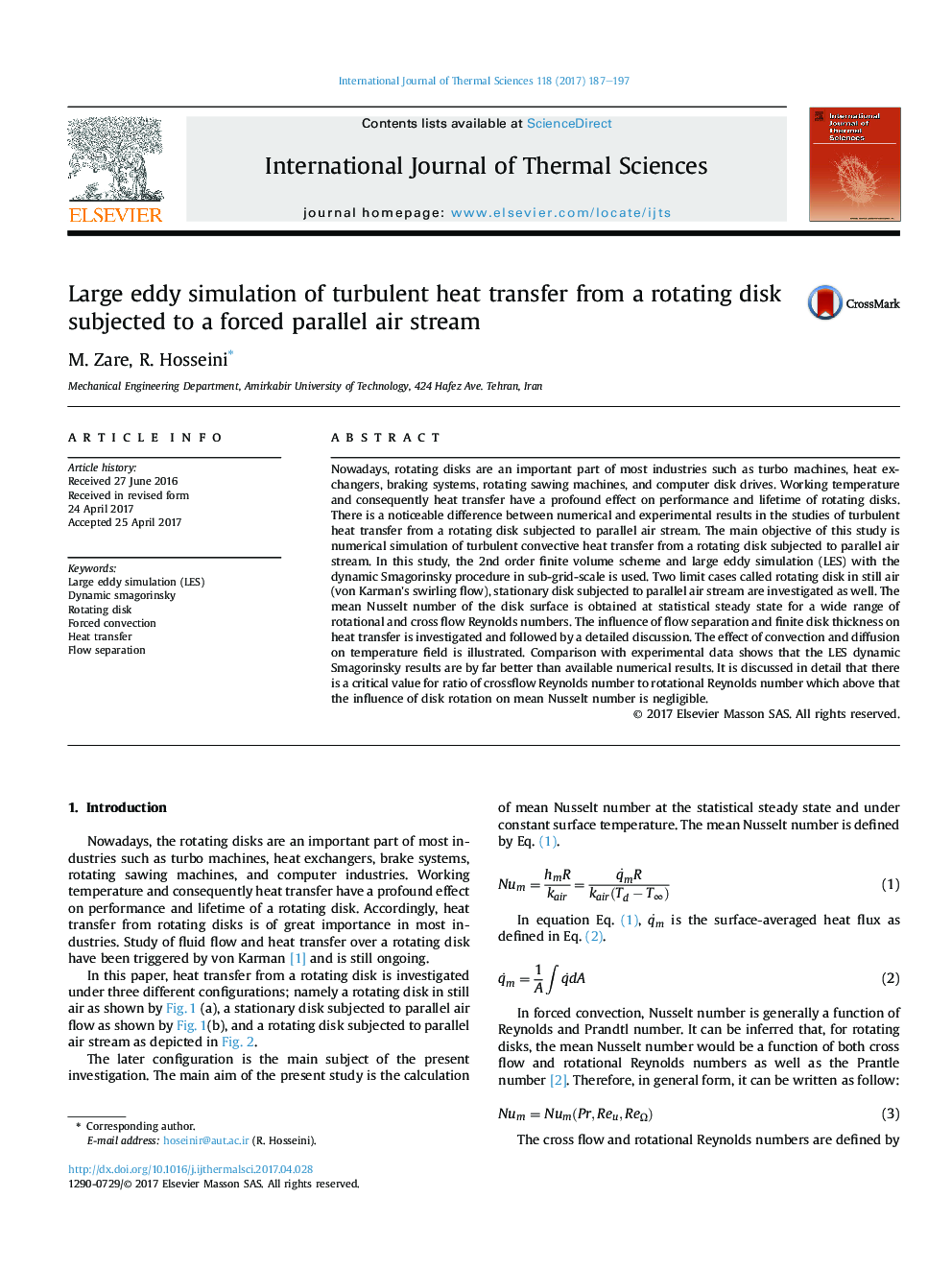 Large eddy simulation of turbulent heat transfer from a rotating disk subjected to a forced parallel air stream