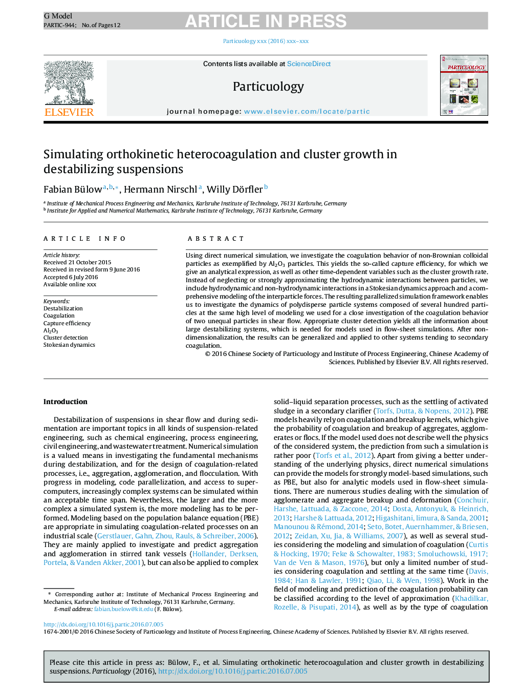 Simulating orthokinetic heterocoagulation and cluster growth in destabilizing suspensions