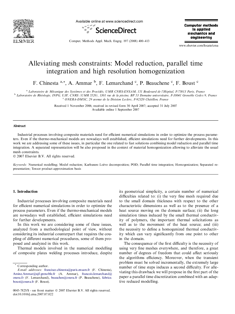 Alleviating mesh constraints: Model reduction, parallel time integration and high resolution homogenization