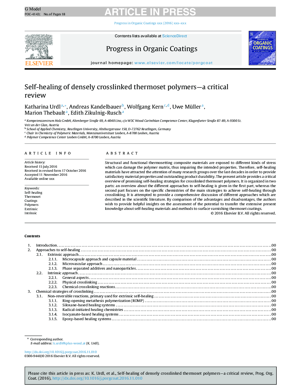 Self-healing of densely crosslinked thermoset polymers-a critical review