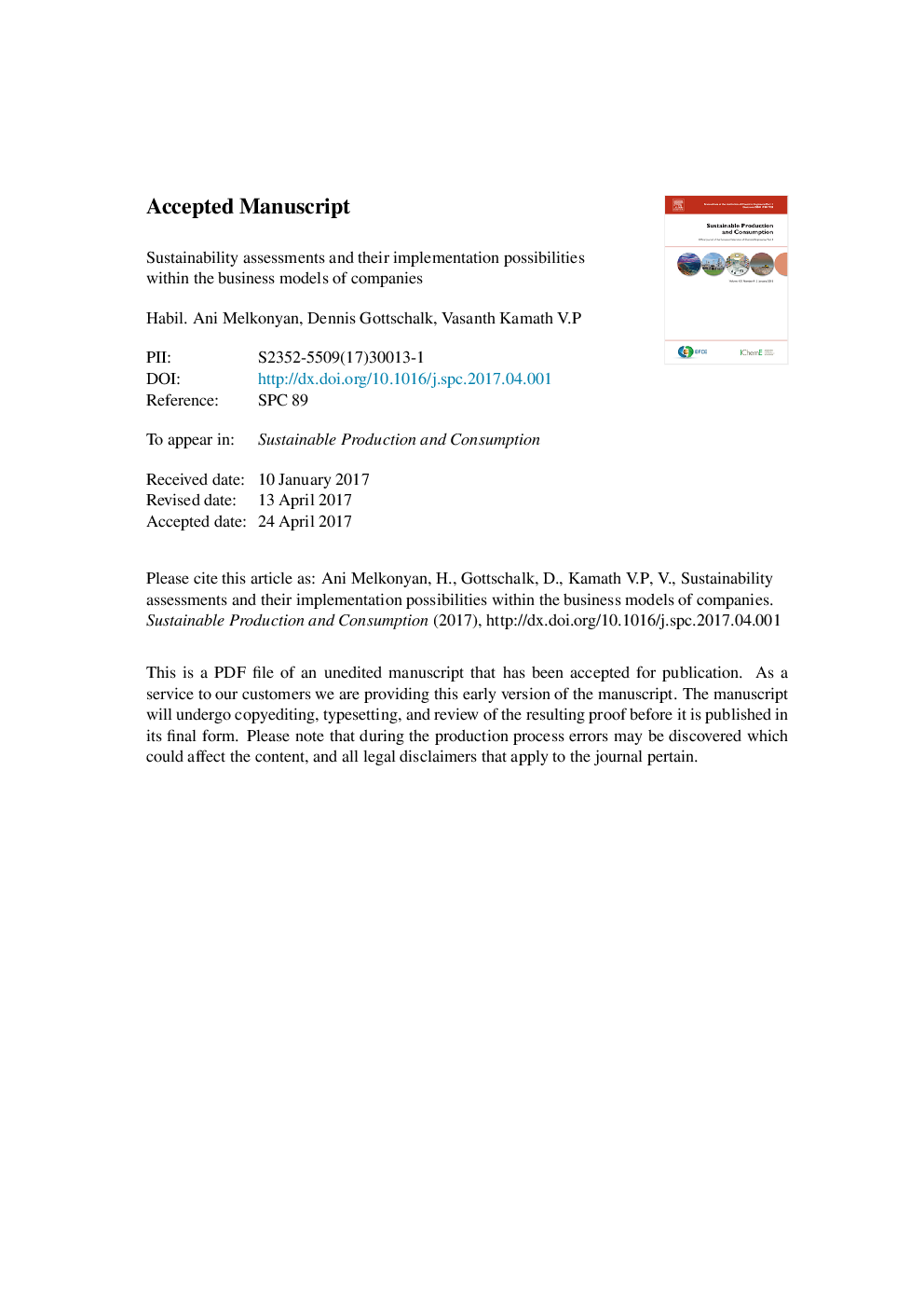 Sustainability assessments and their implementation possibilities within the business models of companies