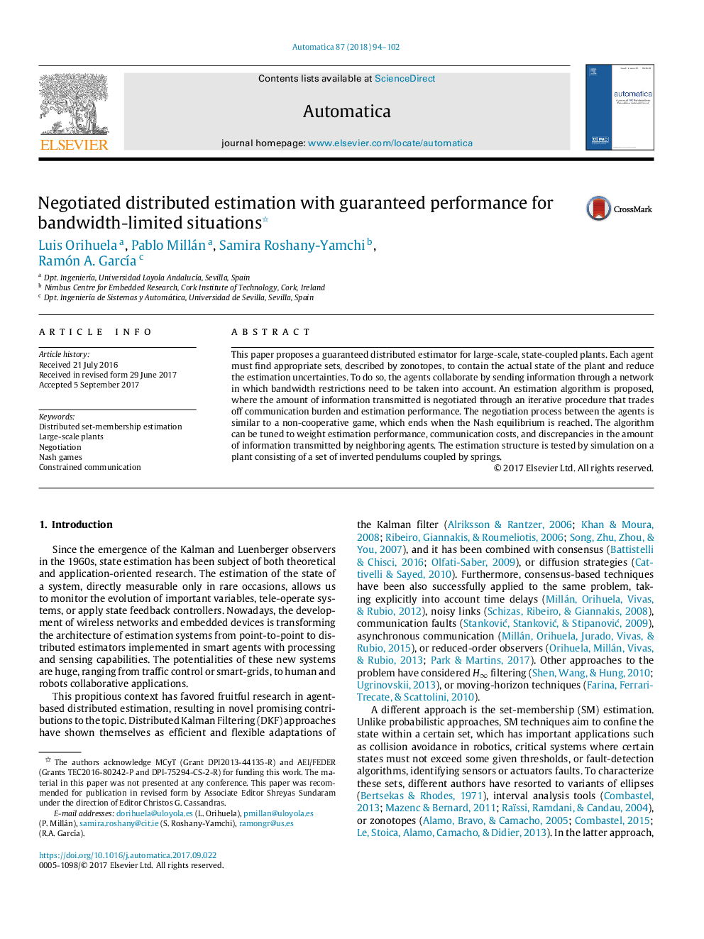 Negotiated distributed estimation with guaranteed performance for bandwidth-limited situations