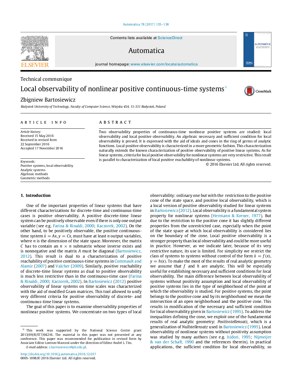 Local observability of nonlinear positive continuous-time systems