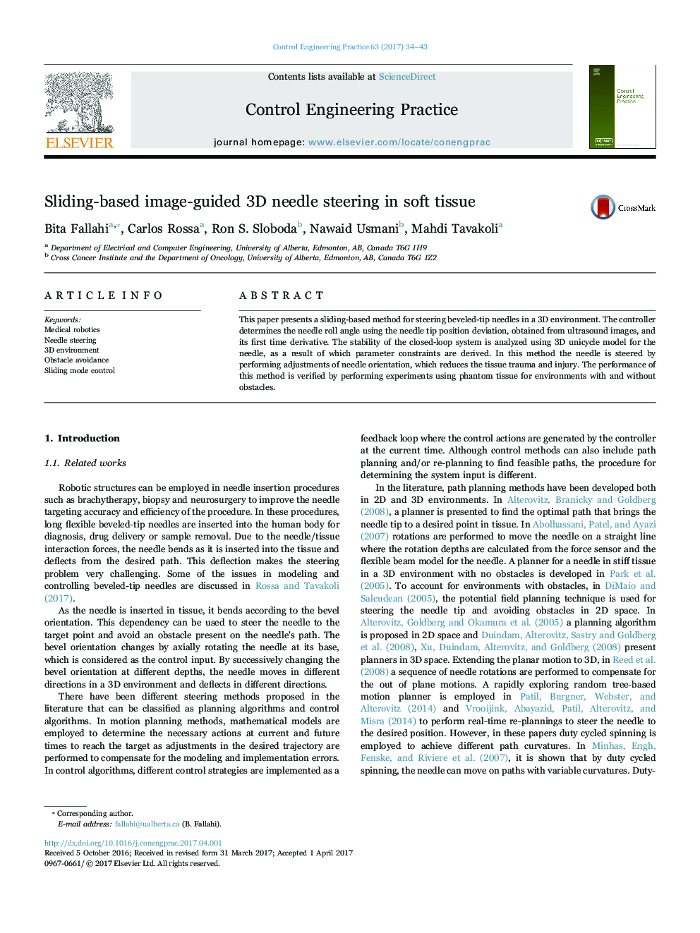 Sliding-based image-guided 3D needle steering in soft tissue