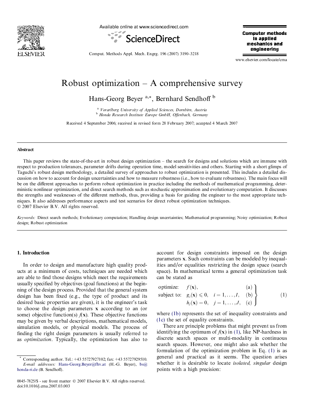 Robust optimization – A comprehensive survey