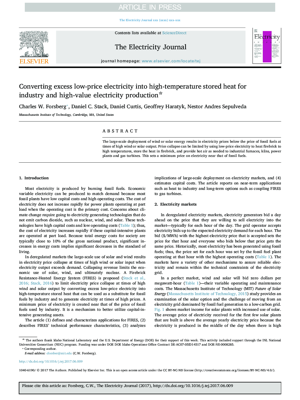 Converting excess low-price electricity into high-temperature stored heat for industry and high-value electricity production