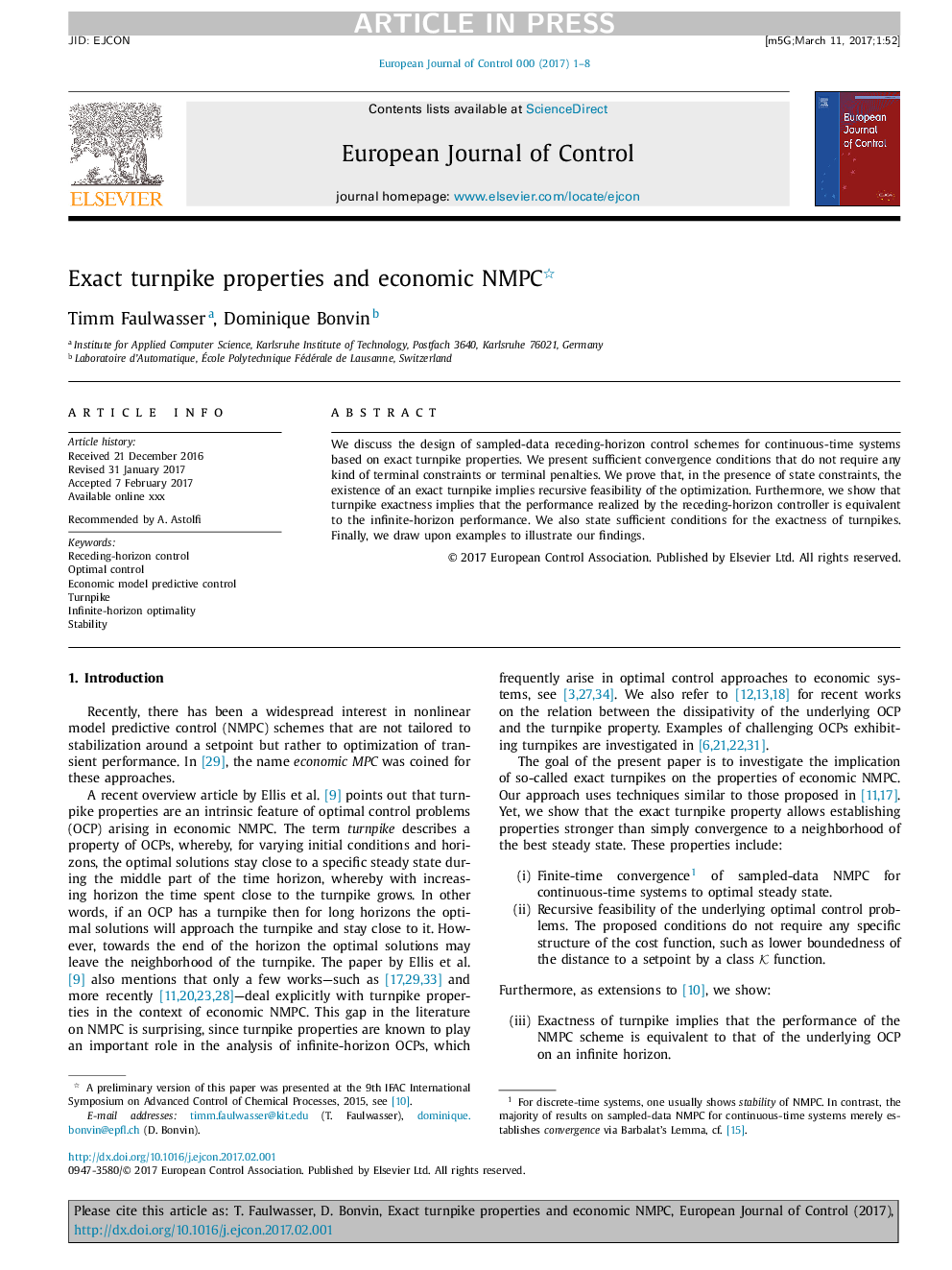 Exact turnpike properties and economic NMPC