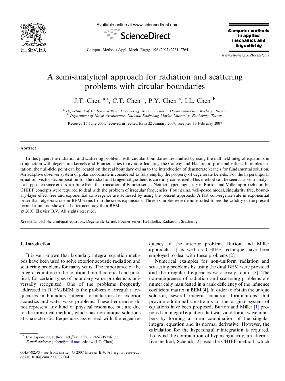 A semi-analytical approach for radiation and scattering problems with circular boundaries