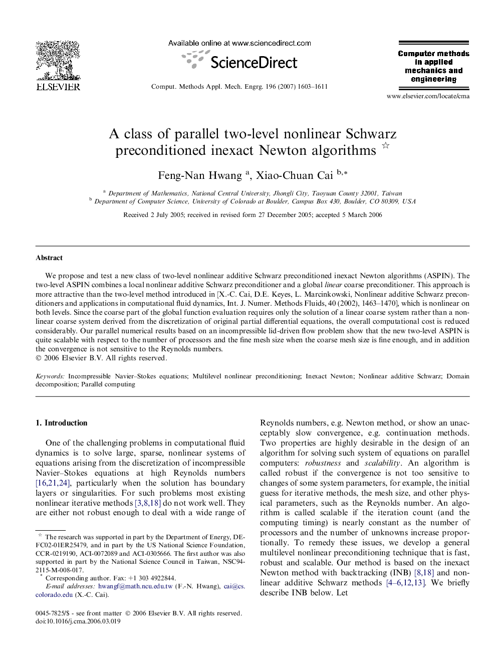 A class of parallel two-level nonlinear Schwarz preconditioned inexact Newton algorithms 