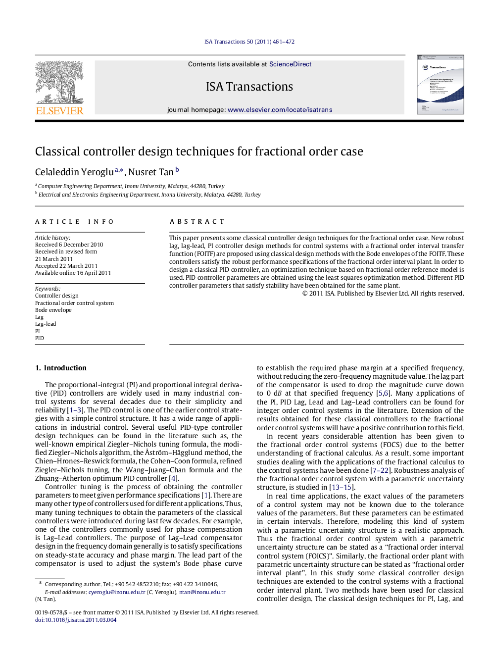 Classical controller design techniques for fractional order case