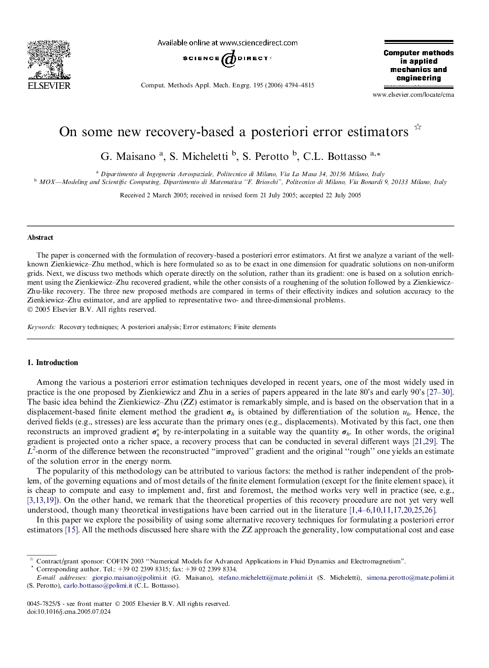 On some new recovery-based a posteriori error estimators 