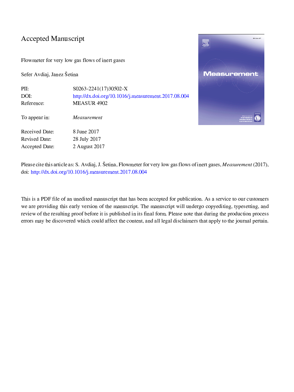 Flowmeter for very low gas flows of inert gases