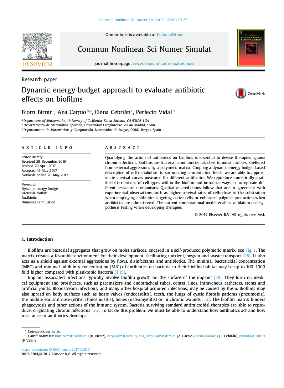 Dynamic energy budget approach to evaluate antibiotic effects on biofilms