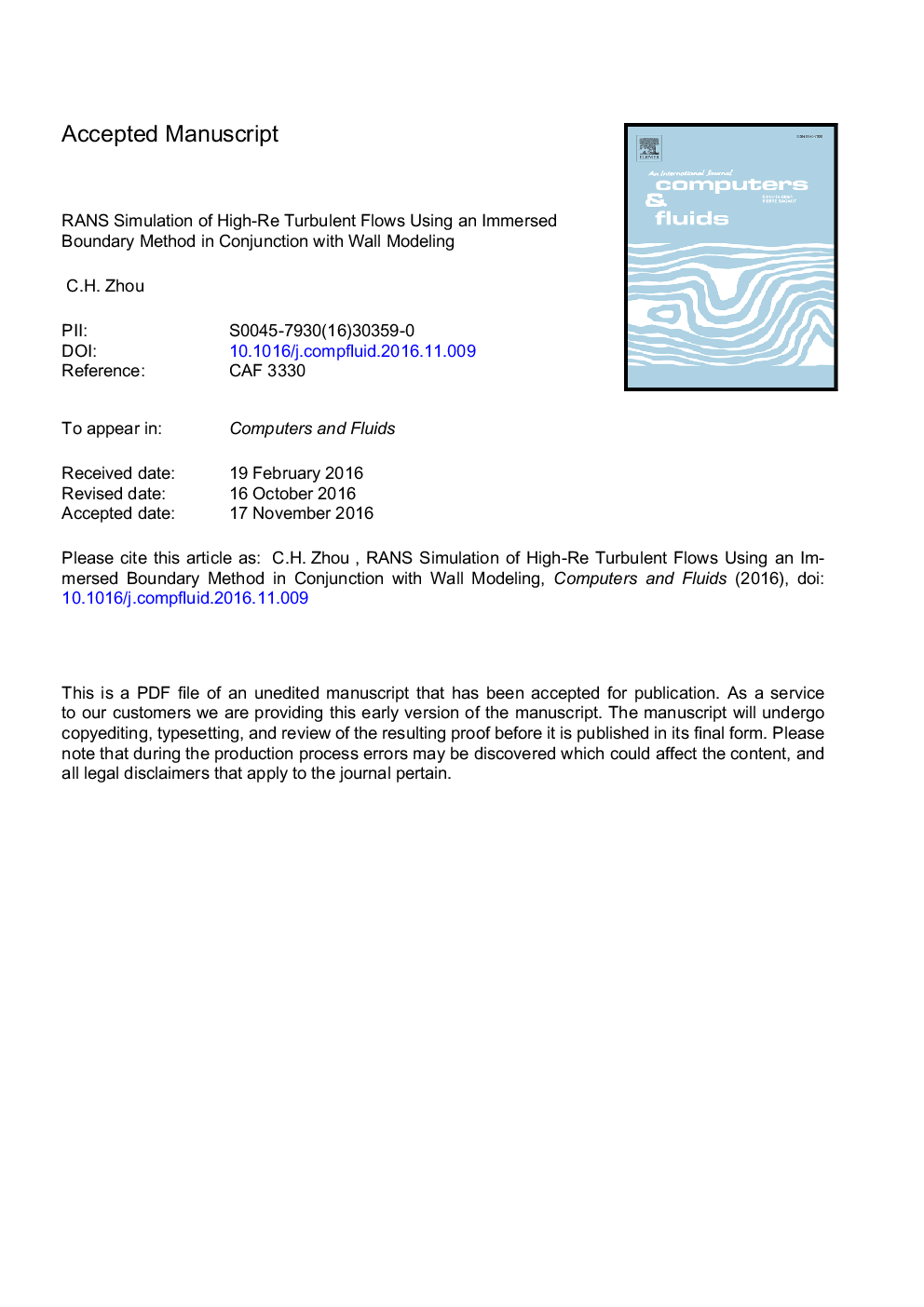 RANS simulation of high-Re turbulent flows using an immersed boundary method in conjunction with wall modeling