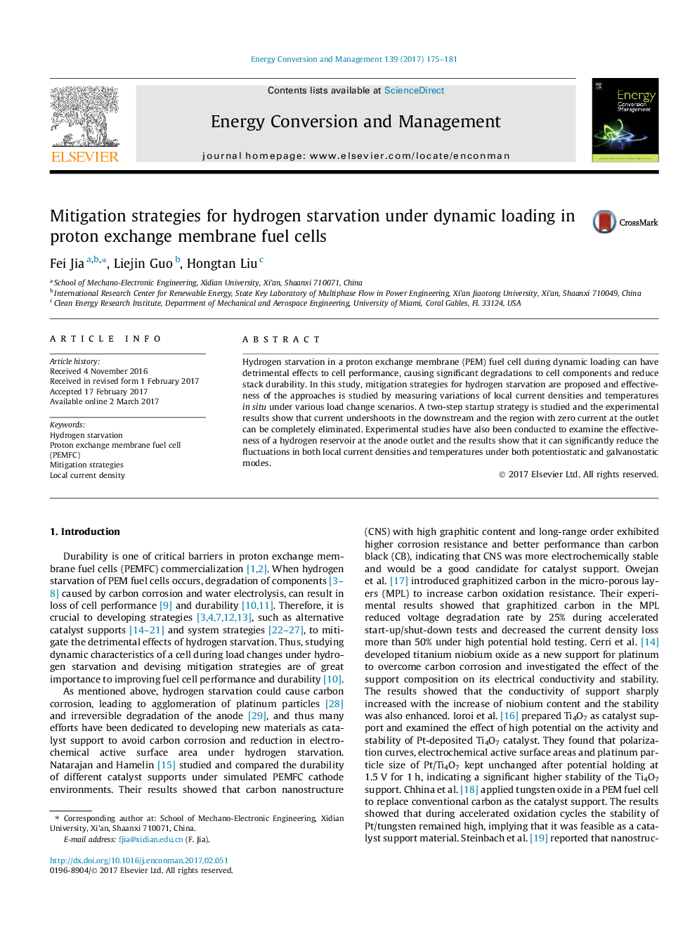 Mitigation strategies for hydrogen starvation under dynamic loading in proton exchange membrane fuel cells