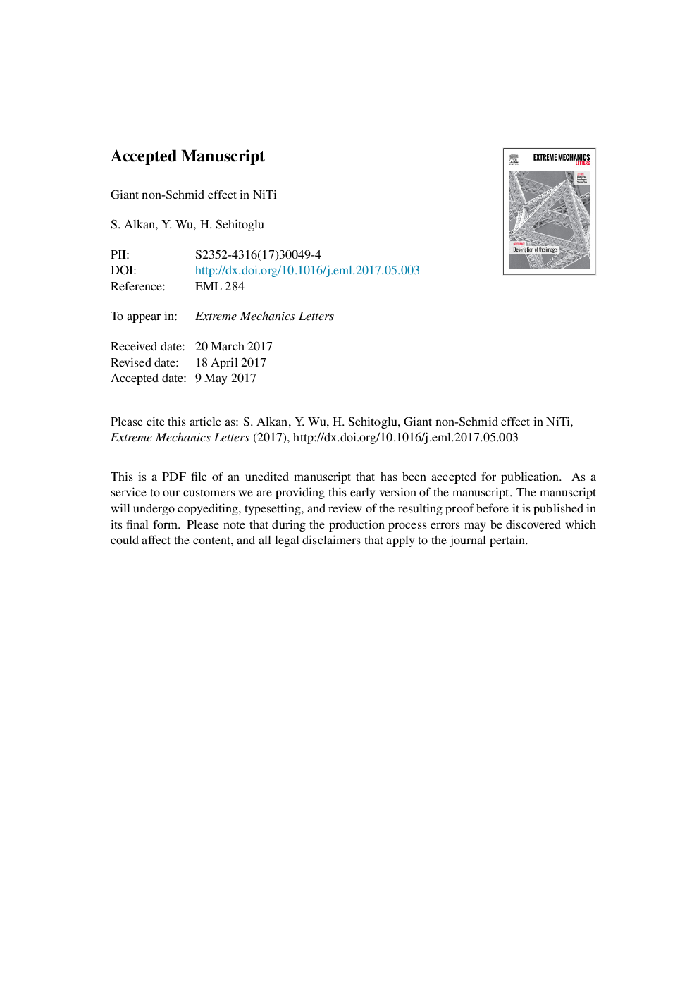 Giant non-Schmid effect in NiTi