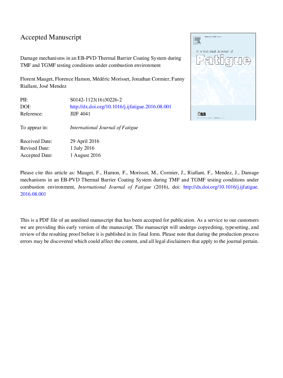 Damage mechanisms in an EB-PVD thermal barrier coating system during TMF and TGMF testing conditions under combustion environment