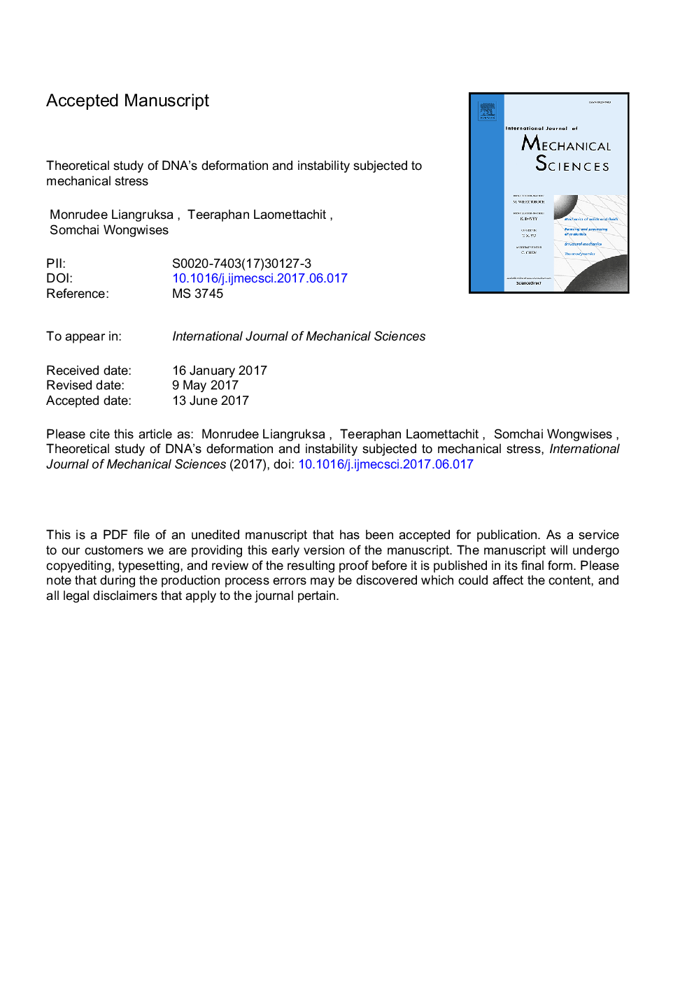 Theoretical study of DNA's deformation and instability subjected to mechanical stress