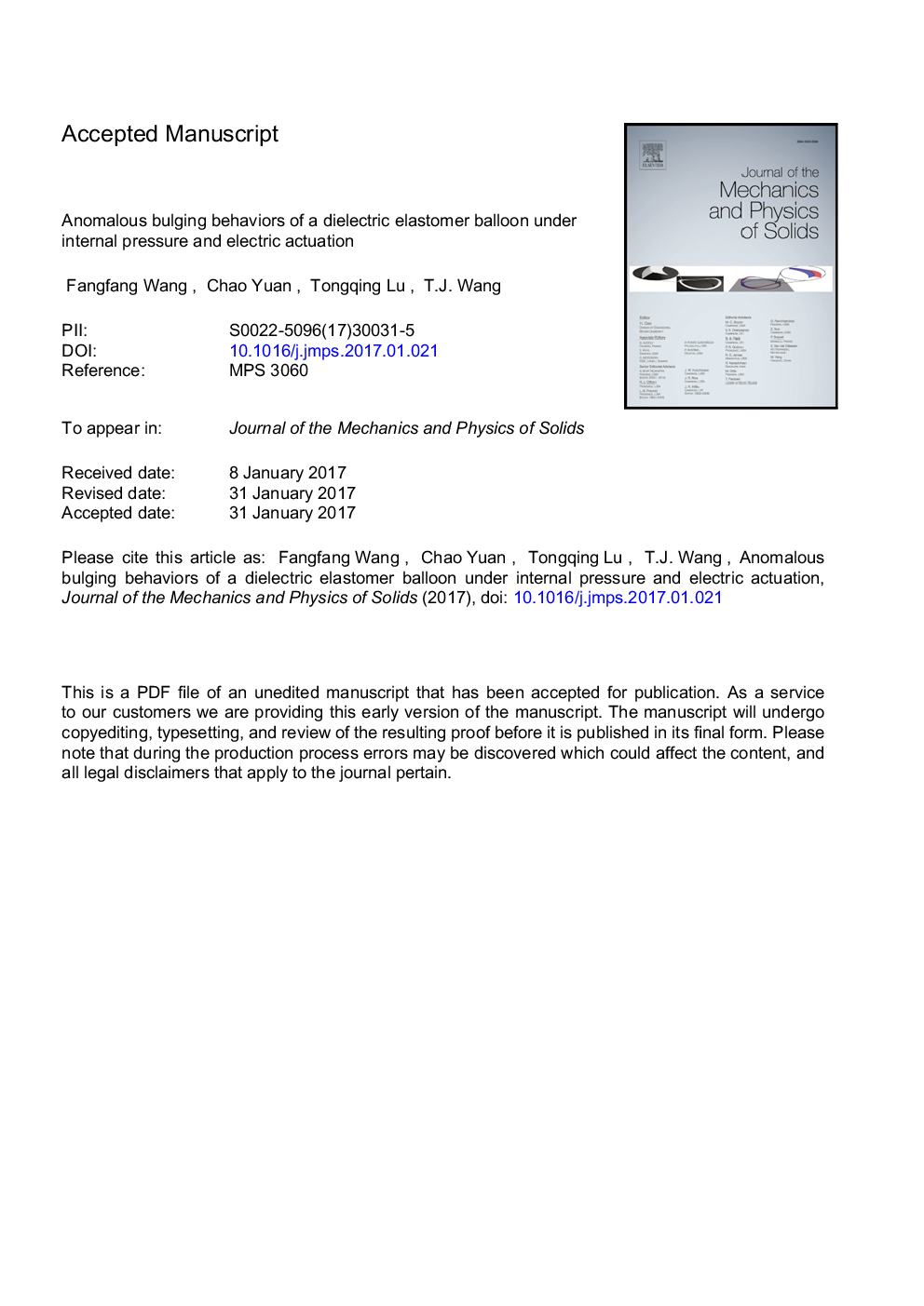 Anomalous bulging behaviors of a dielectric elastomer balloon under internal pressure and electric actuation