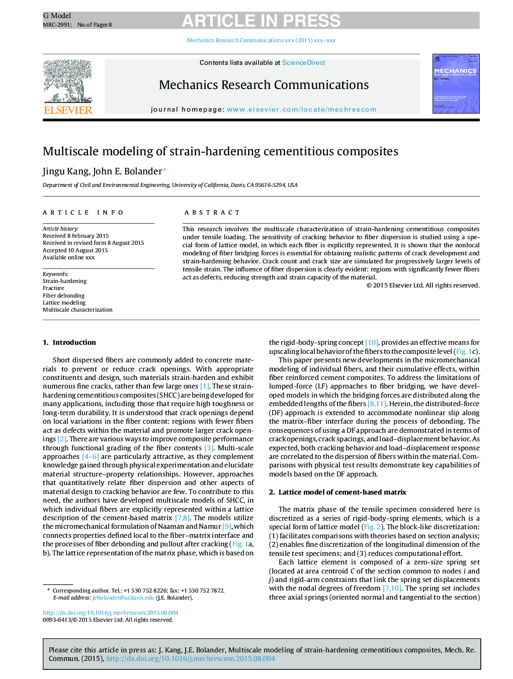 Multiscale modeling of strain-hardening cementitious composites