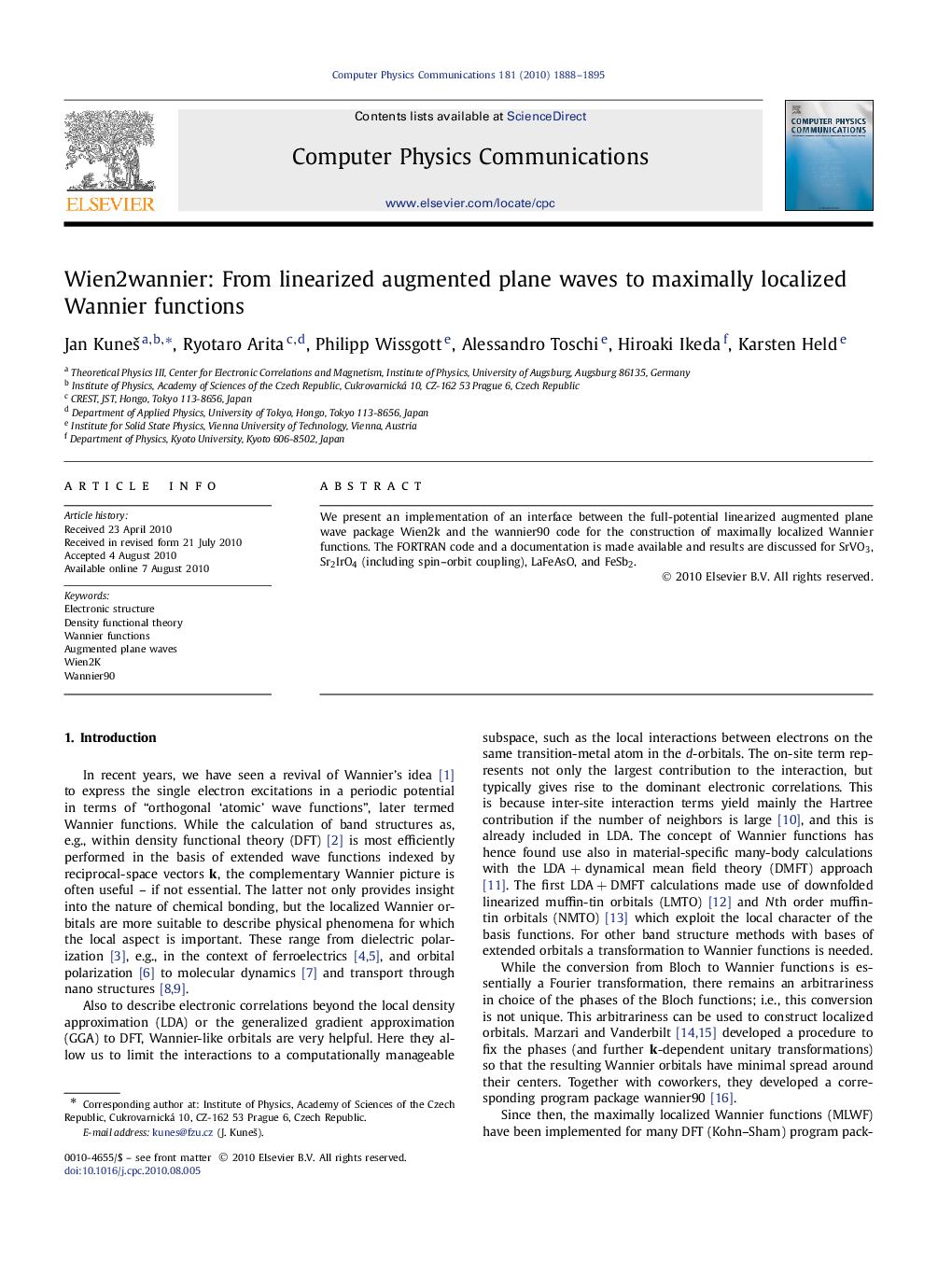 Wien2wannier: From linearized augmented plane waves to maximally localized Wannier functions