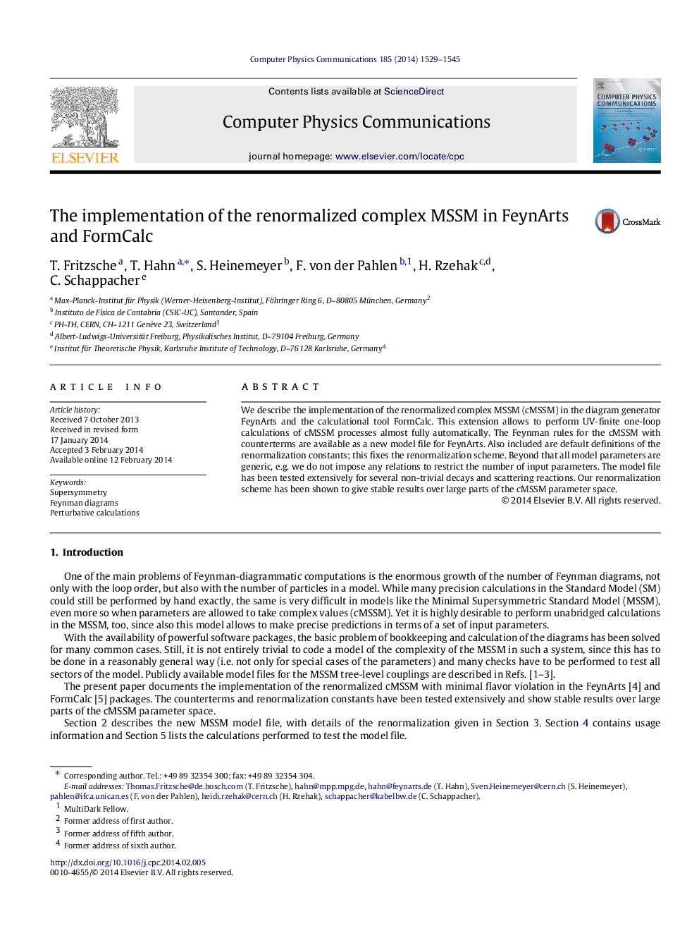 The implementation of the renormalized complex MSSM in FeynArts and FormCalc