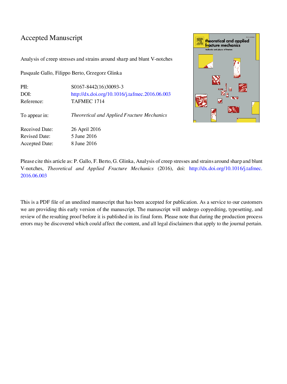 Analysis of creep stresses and strains around sharp and blunt V-notches