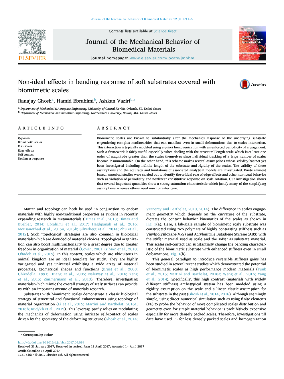 Non-ideal effects in bending response of soft substrates covered with biomimetic scales